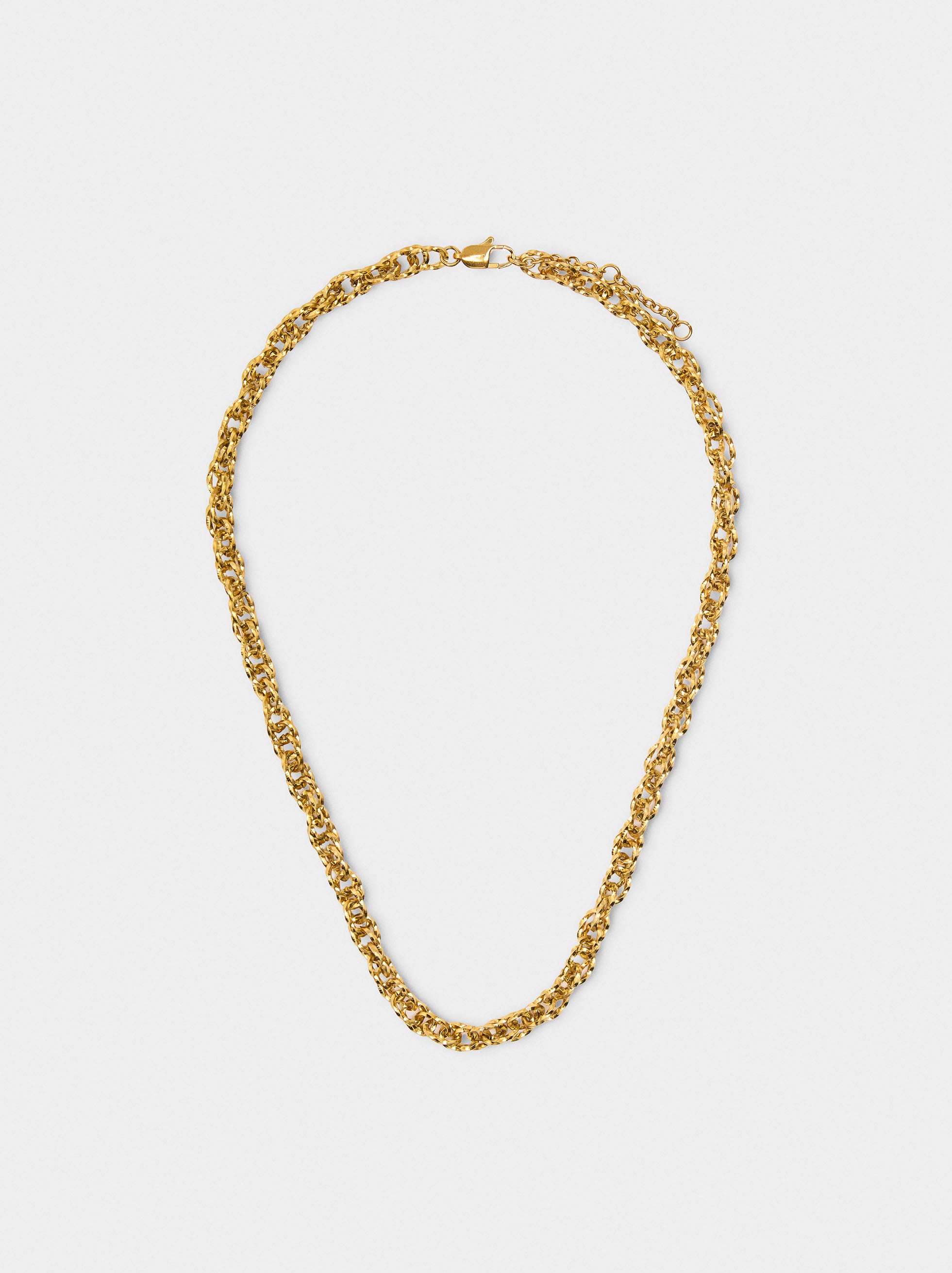 Collar Corto De Eslabones - Acero Inoxidable