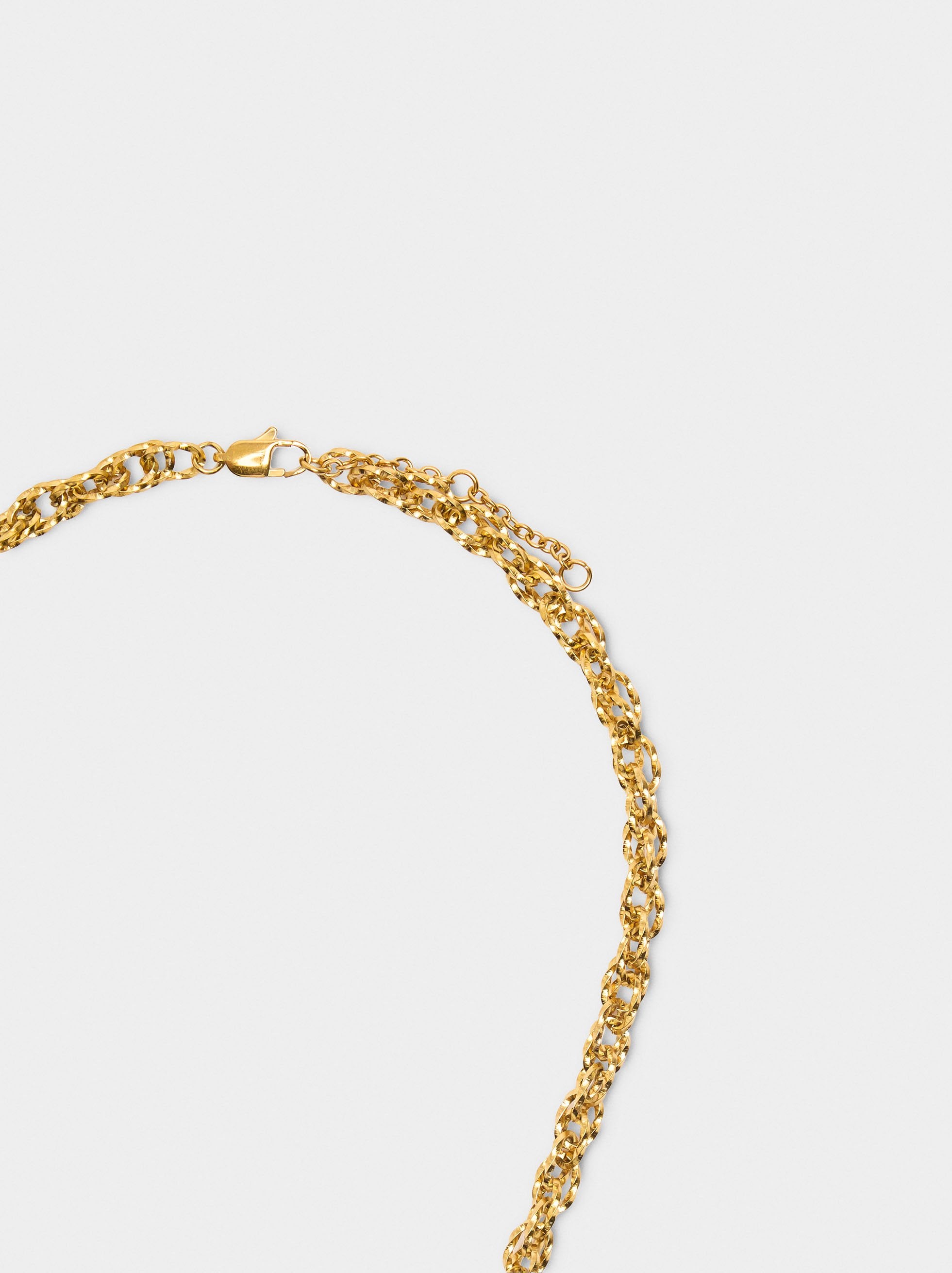 Collar Corto De Eslabones - Acero Inoxidable