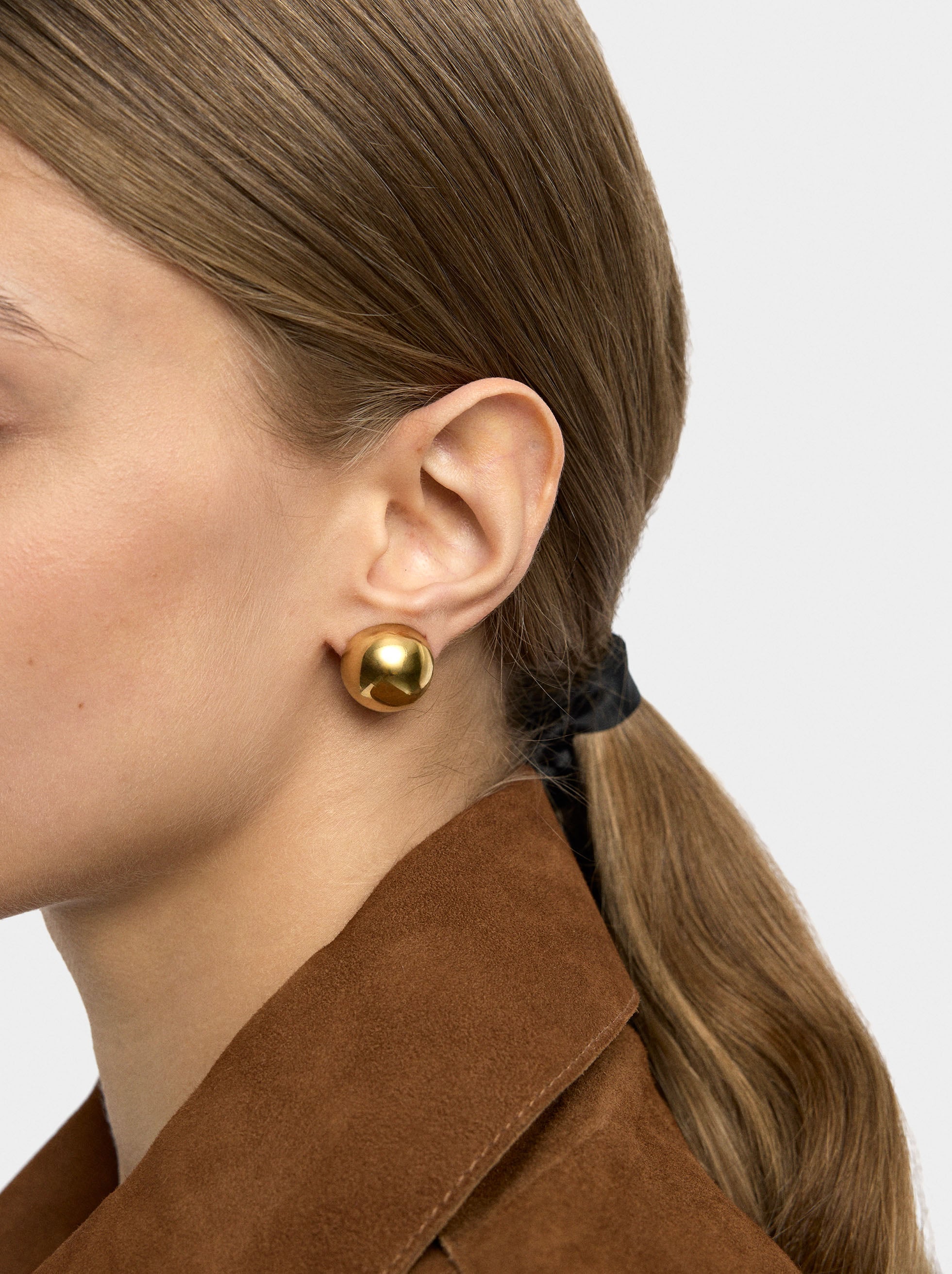 Pendientes Esfera - Acero Inoxidable