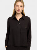 Camisa Fluida Con Efecto Arrugado