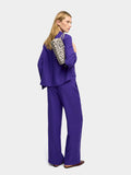 Pantalón Fluido Con Efecto Arrugado