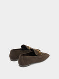 Mocasines De Piel Con Detalle Metálico
