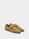 Mocasines De Piel Con Detalle Metálico