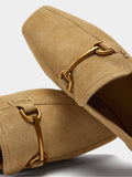 Mocasines De Piel Con Detalle Metálico