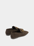 Mocasines De Piel Con Detalle Metálico