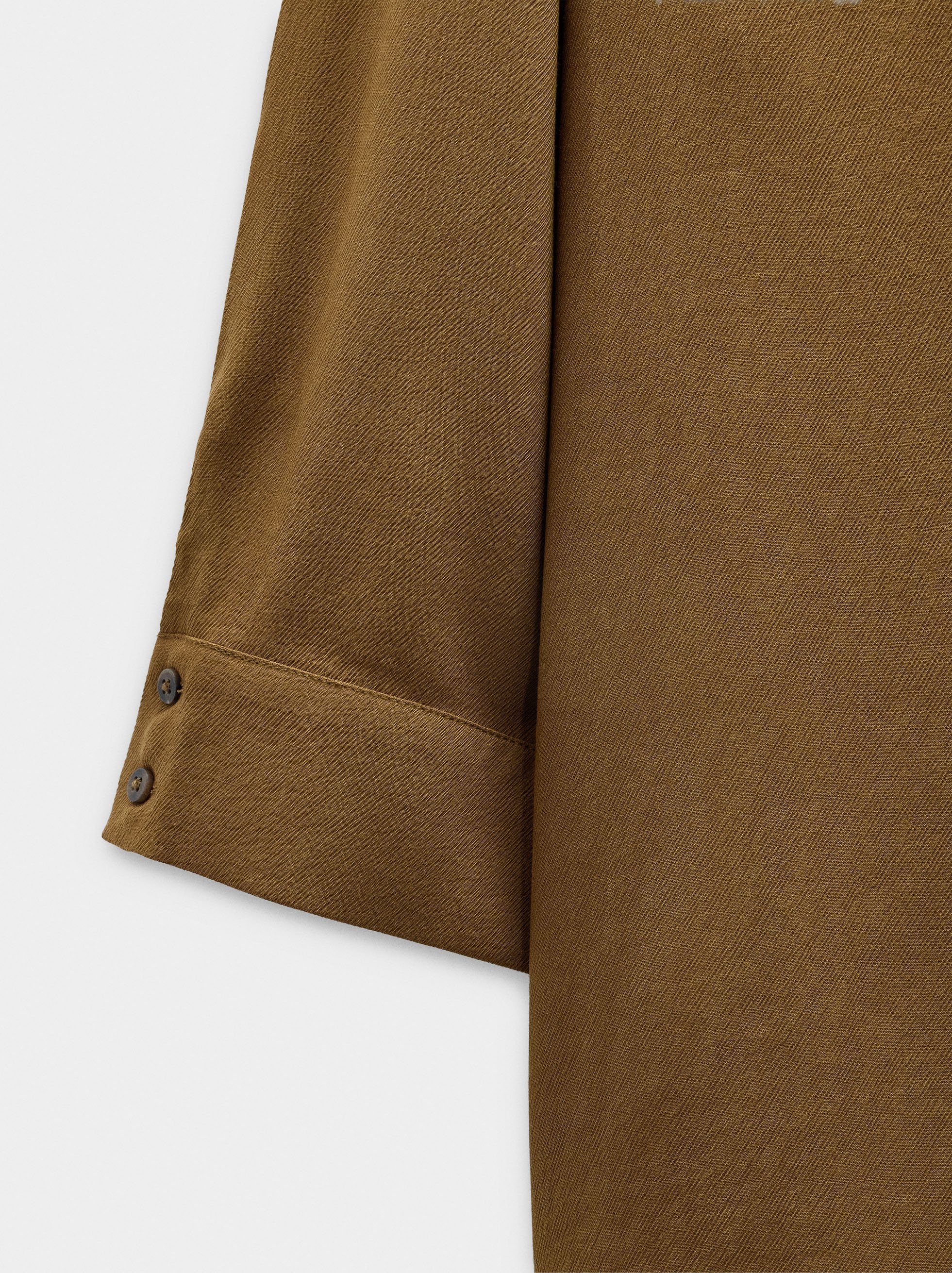 Camisa De Lyocell Con Botones Dobles