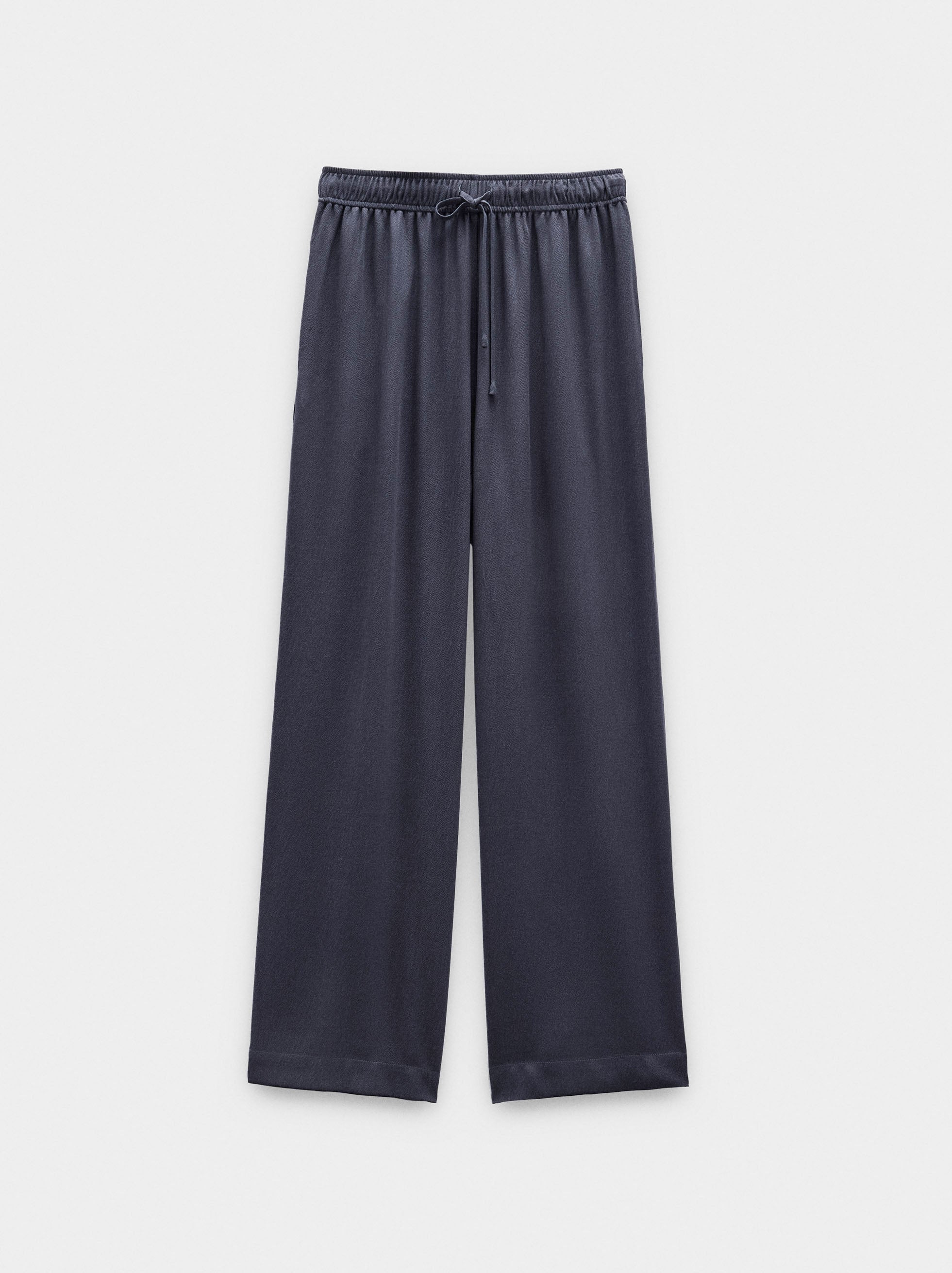 Pantalón De Lyocell Con Cintura Elástica