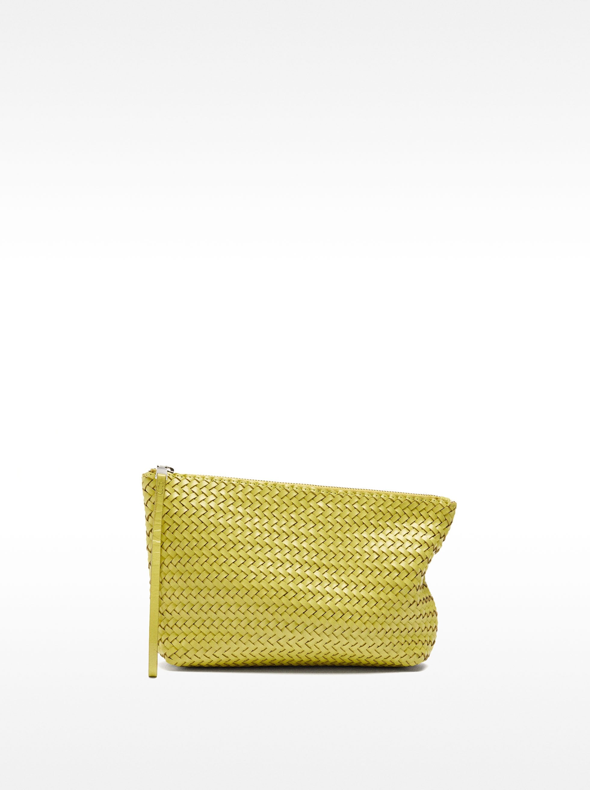 Bolso De Mano De Piel Trenzada