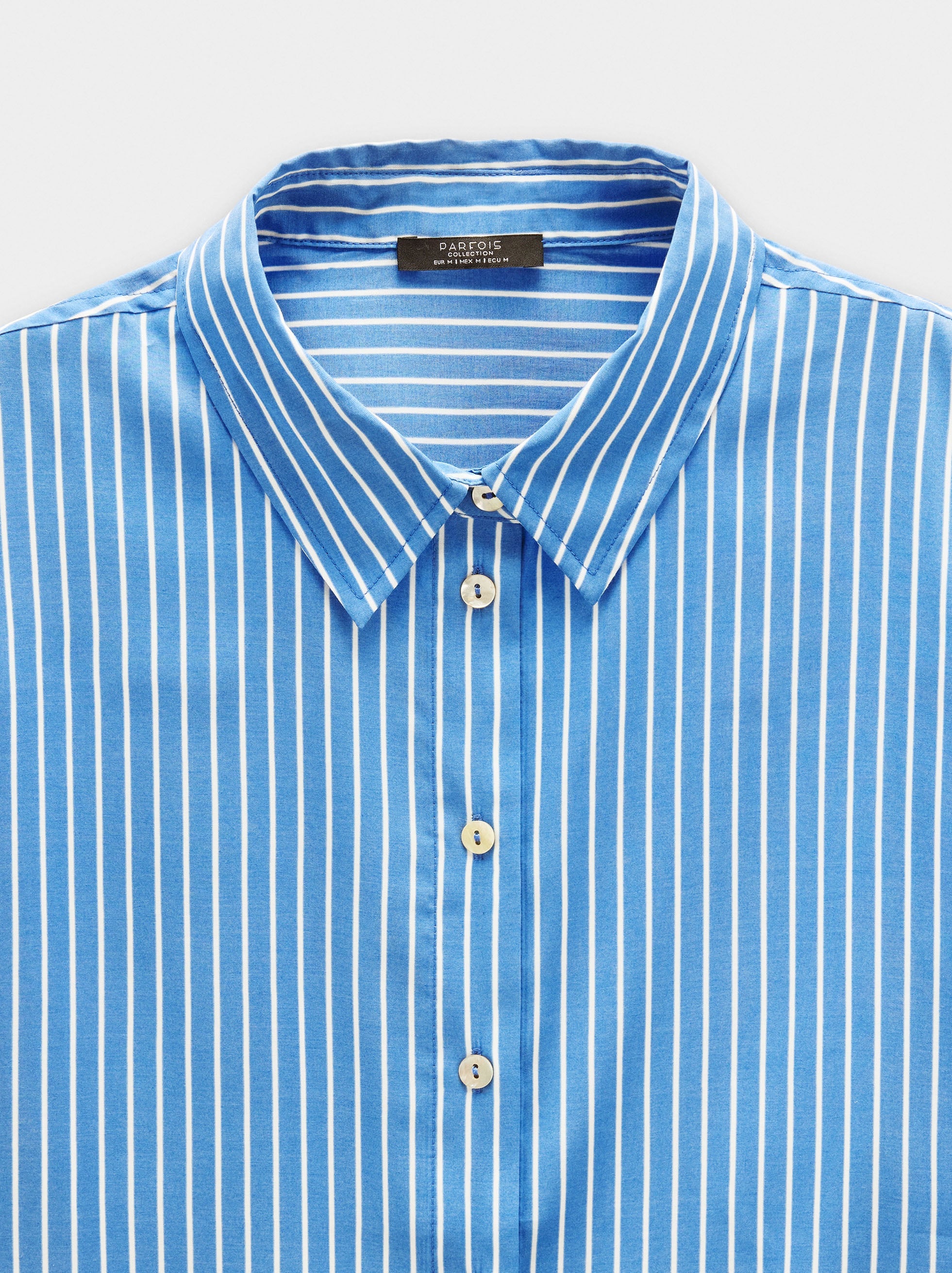 Camisa A Rayas Manga Larga