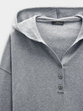 Jersey De Punto Con Capucha