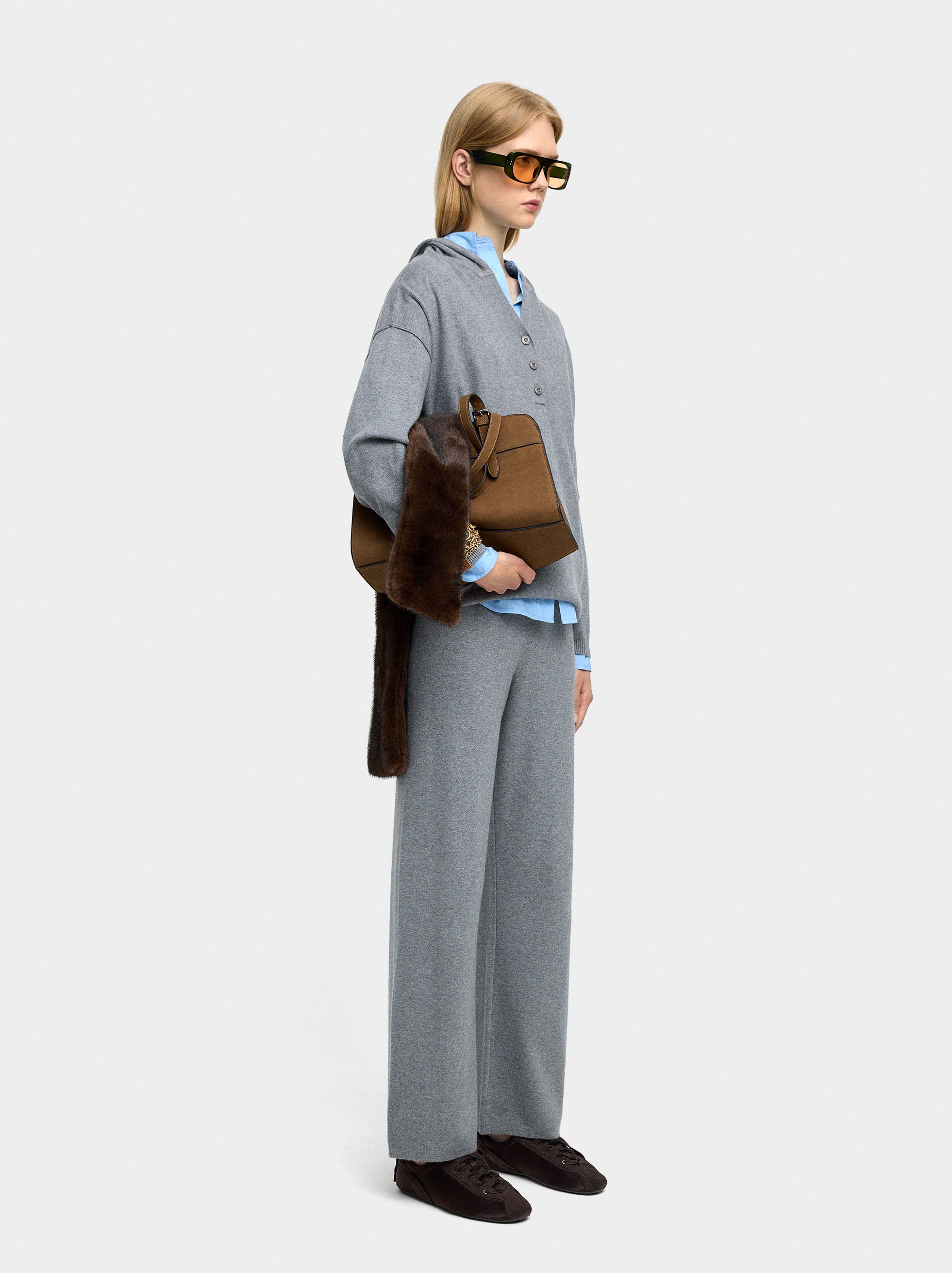 Pantalón De Punto Cintura Elástica