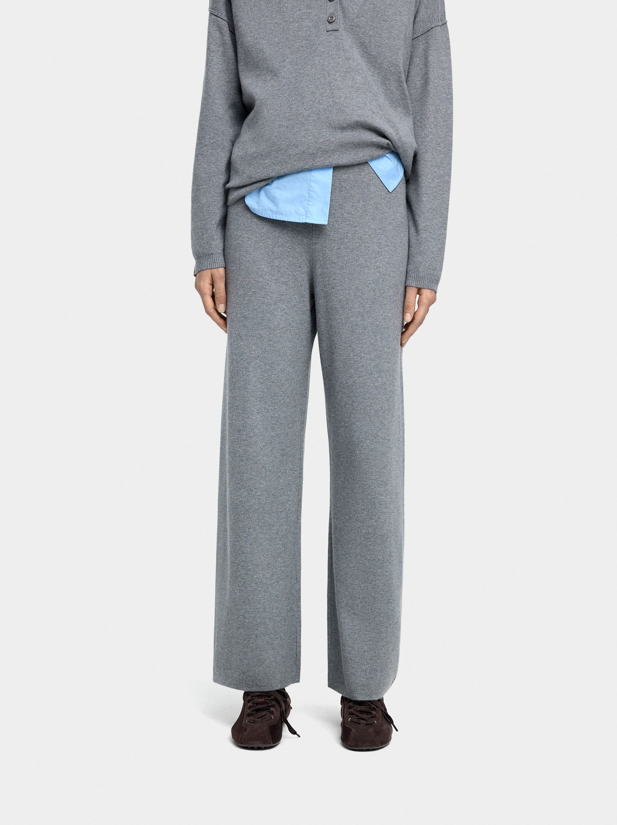 Pantalón De Punto Cintura Elástica