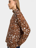 Blusa De Manga Larga Con Estampado Animal