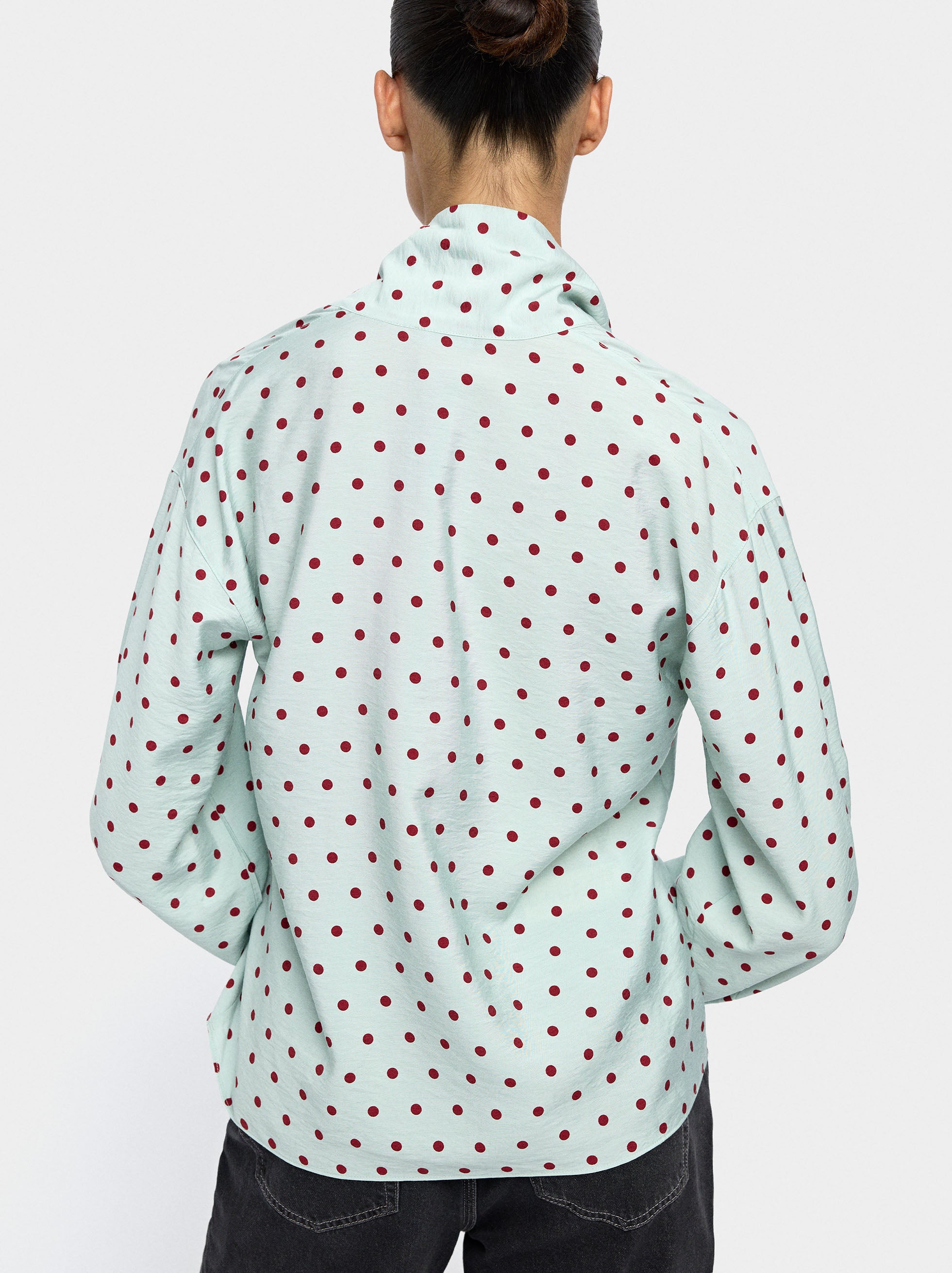 Camisa Estampado De Lunares