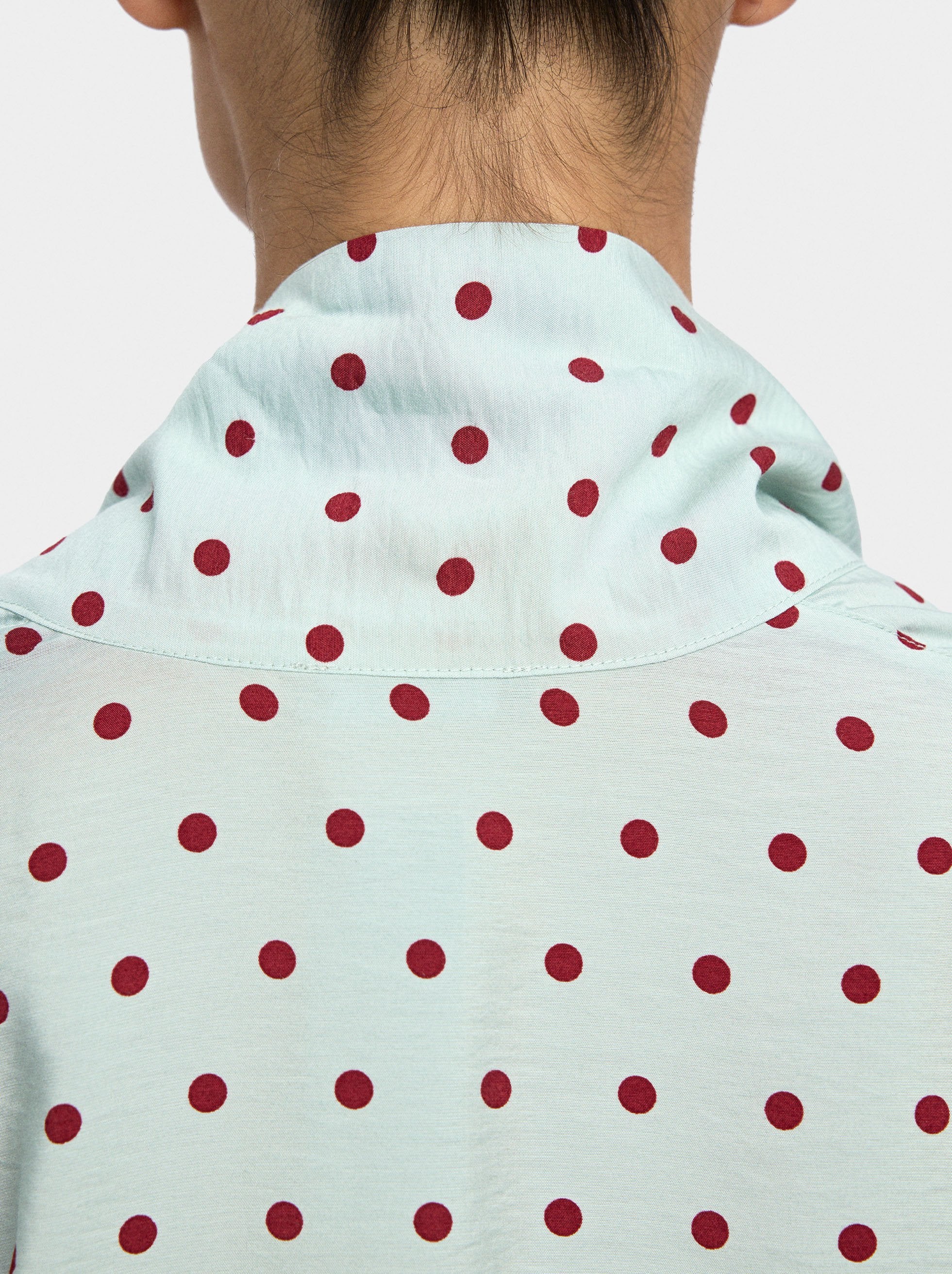 Camisa Estampado De Lunares