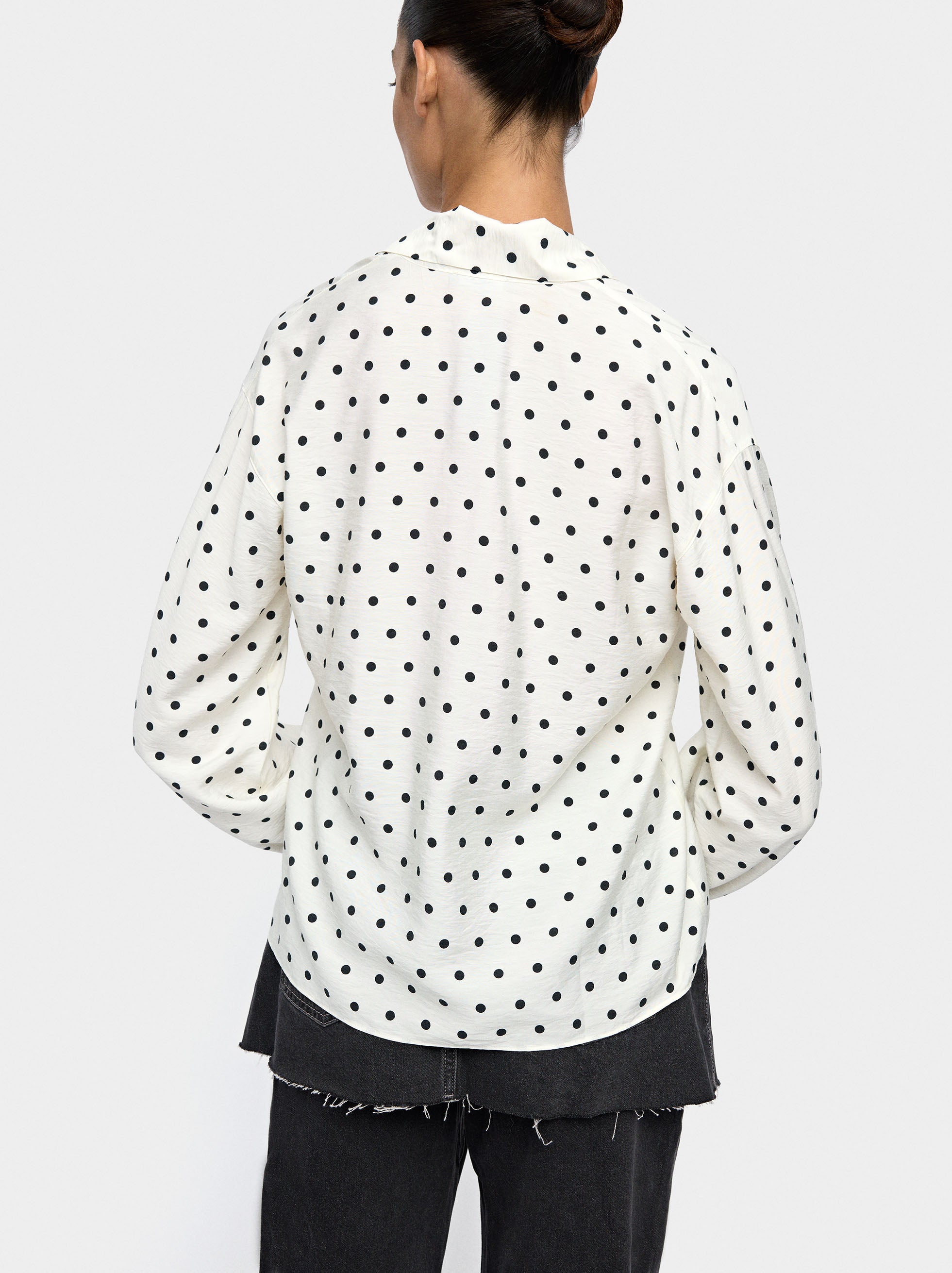 Camisa Estampado De Lunares