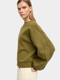 Sudadera De Algodón Con Flor