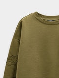 Sudadera De Algodón Con Flor