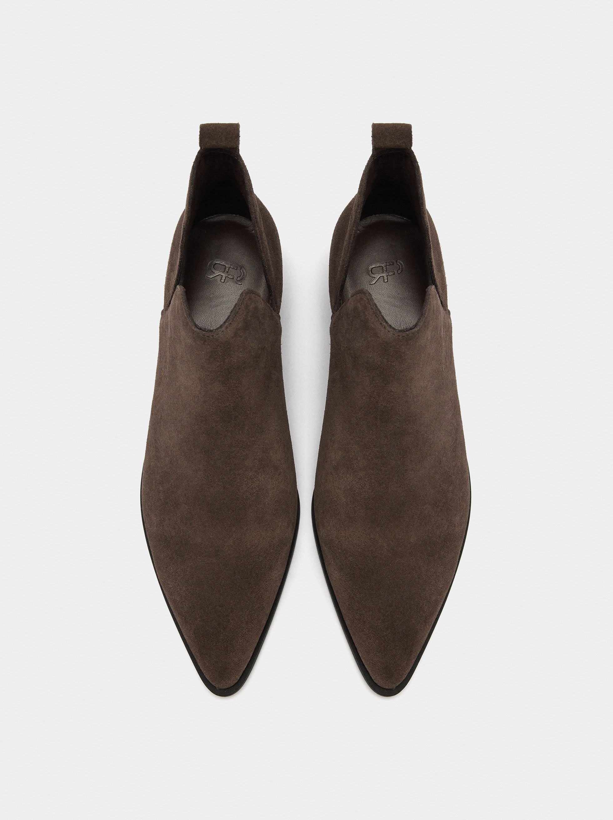 Botines Cowboy De Piel Con Aberturas