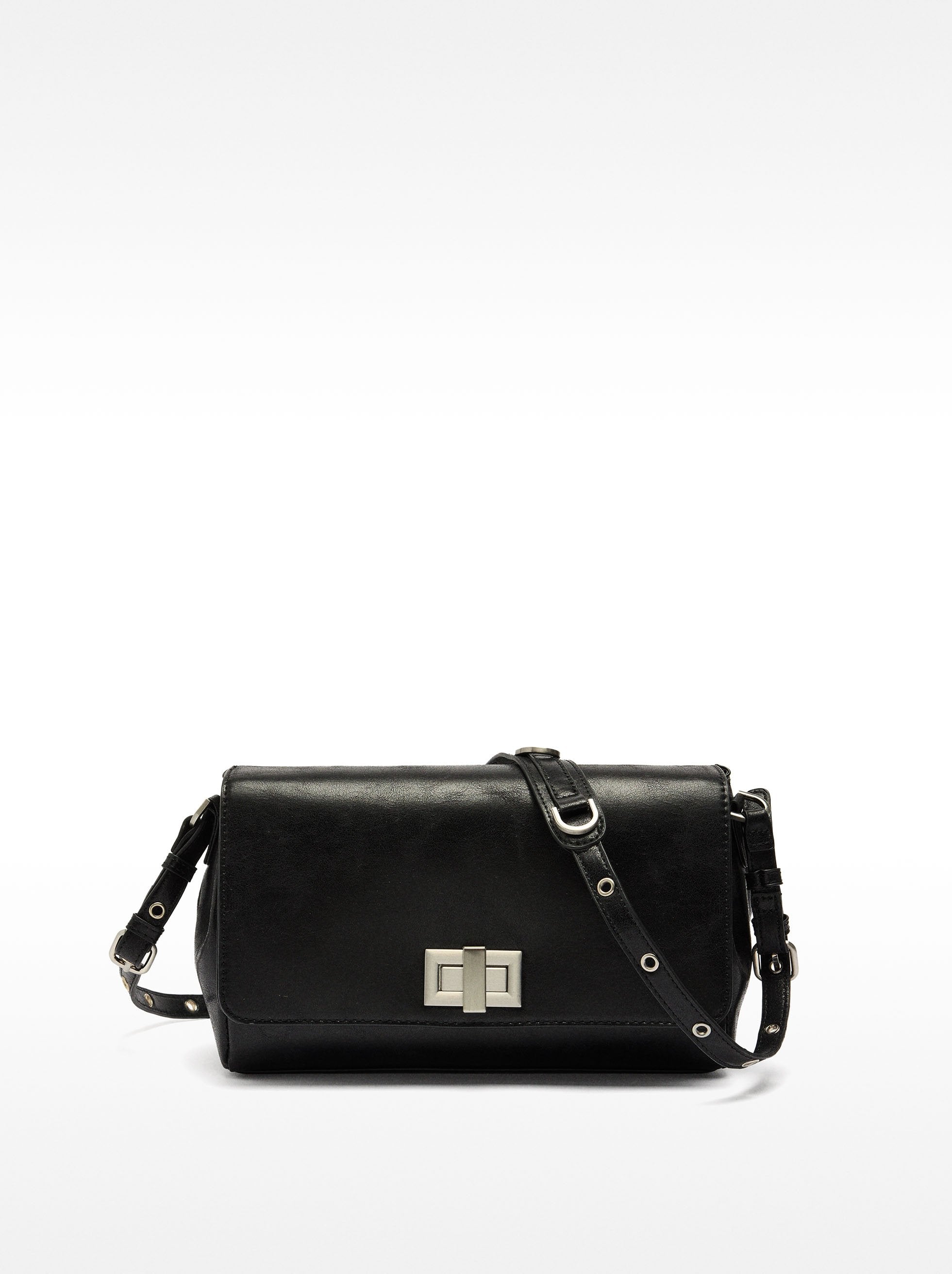 Bolso Bandolera Con Solapa