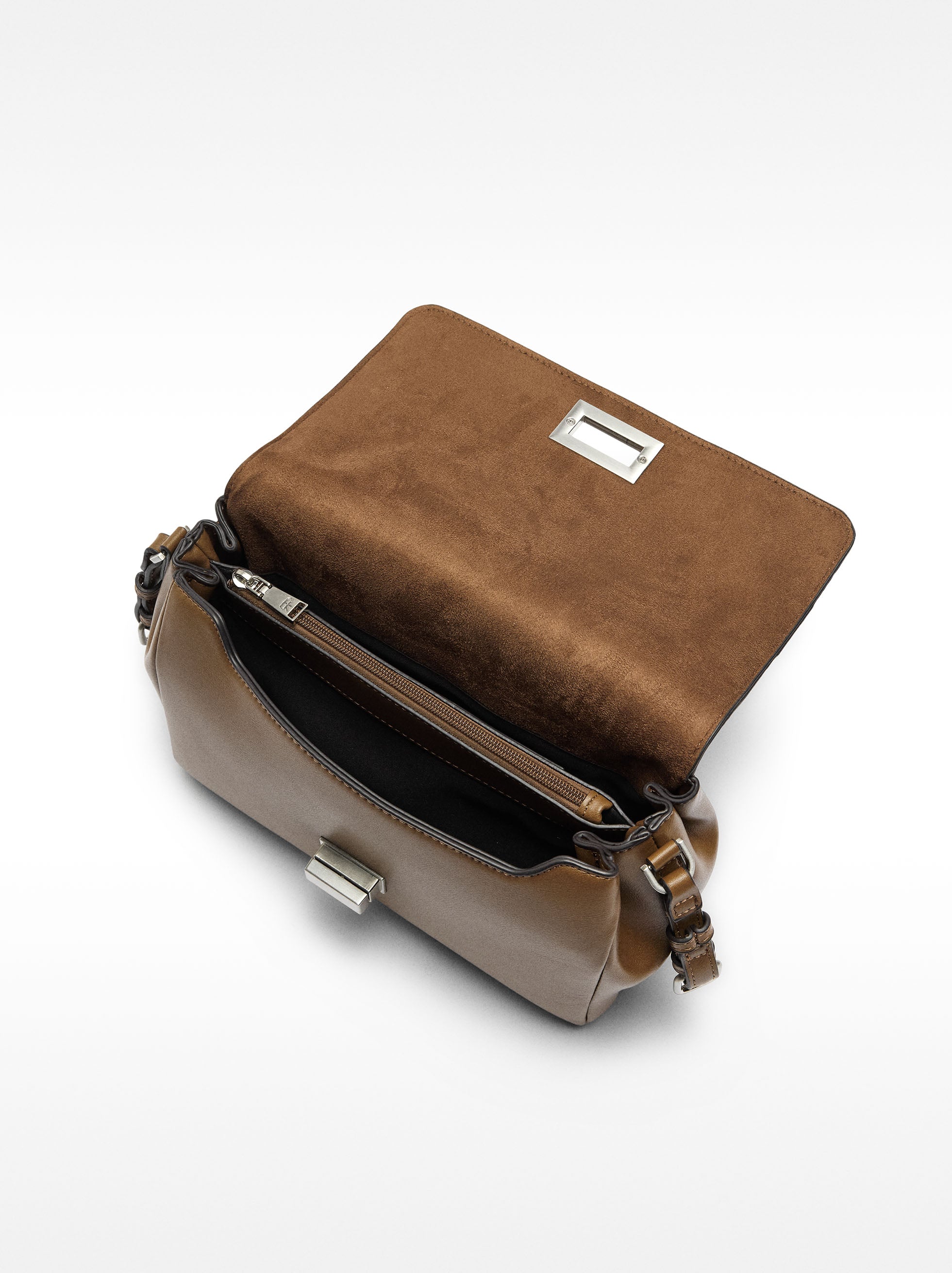 Bolso Bandolera Con Solapa