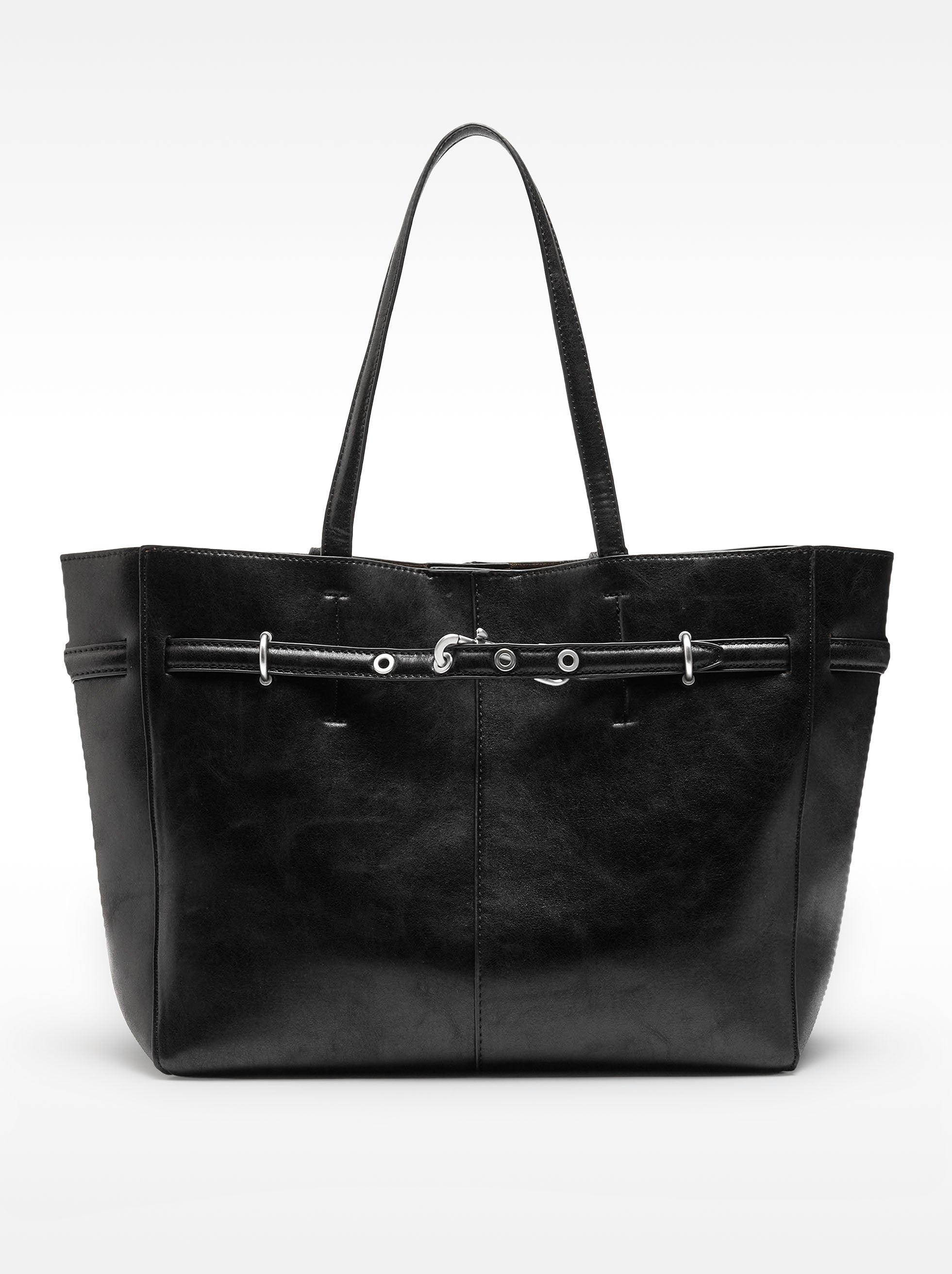 Bolso Shopper Efecto Craquelado