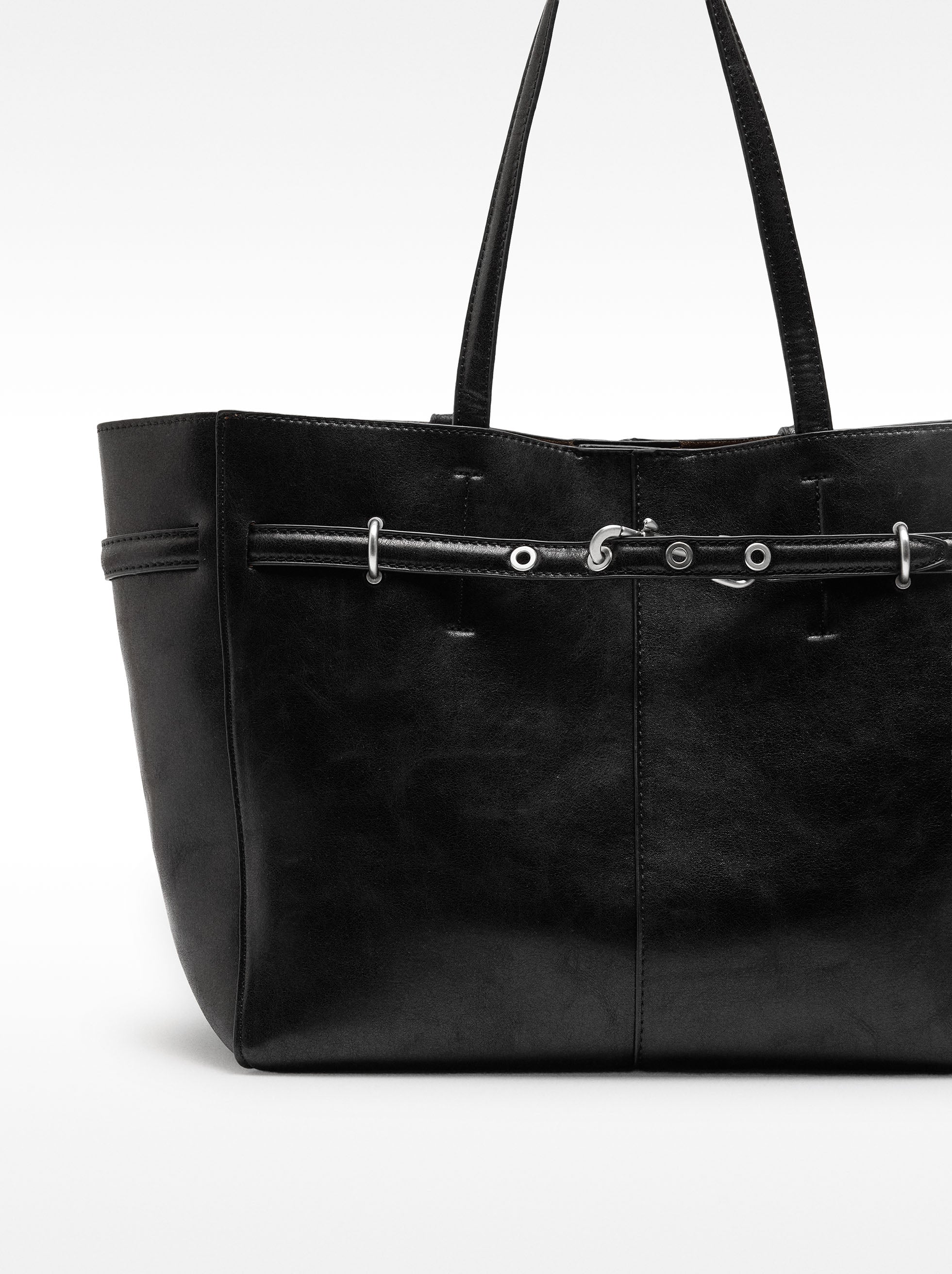 Bolso Shopper Efecto Craquelado