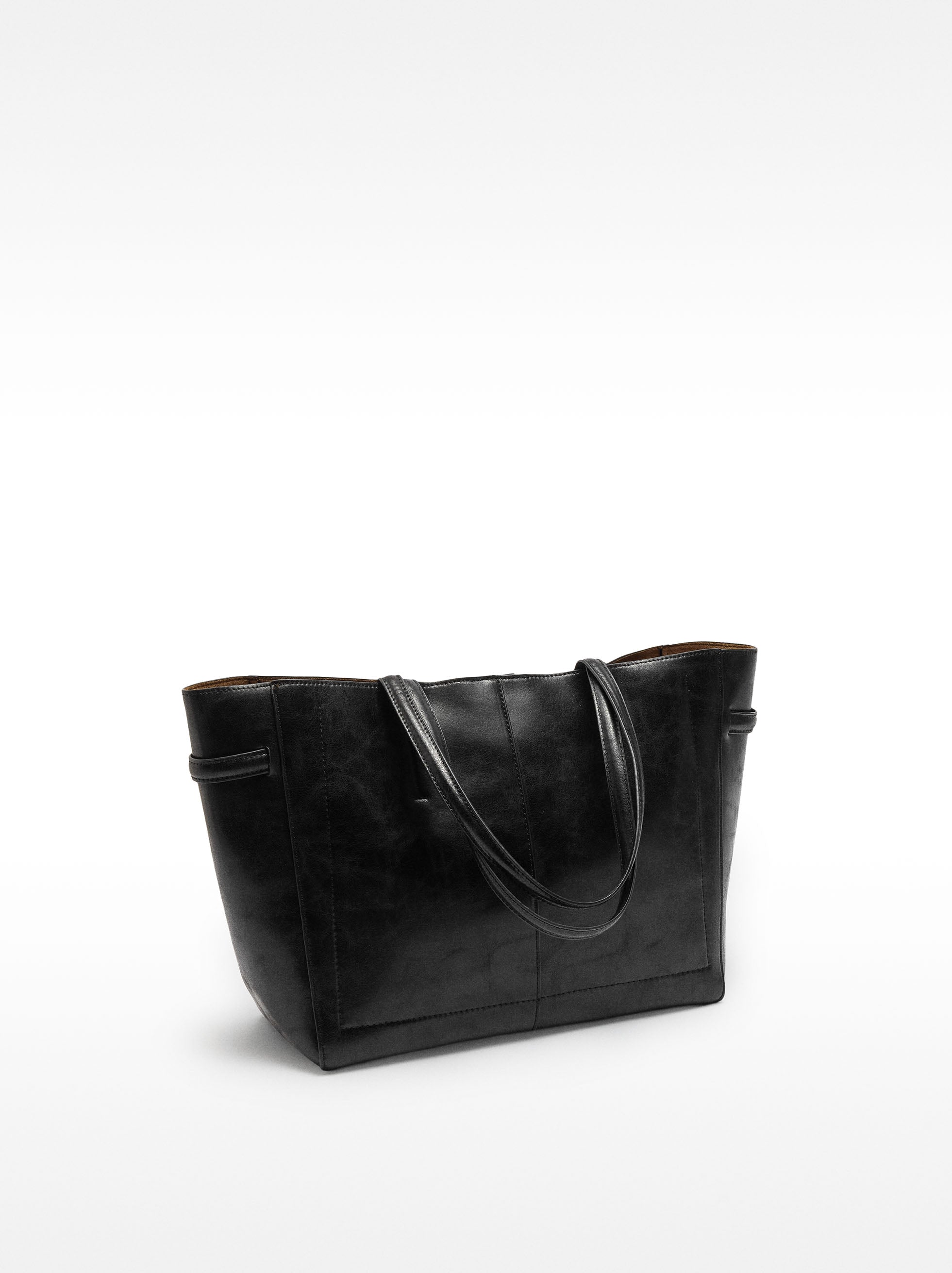 Bolso Shopper Efecto Craquelado