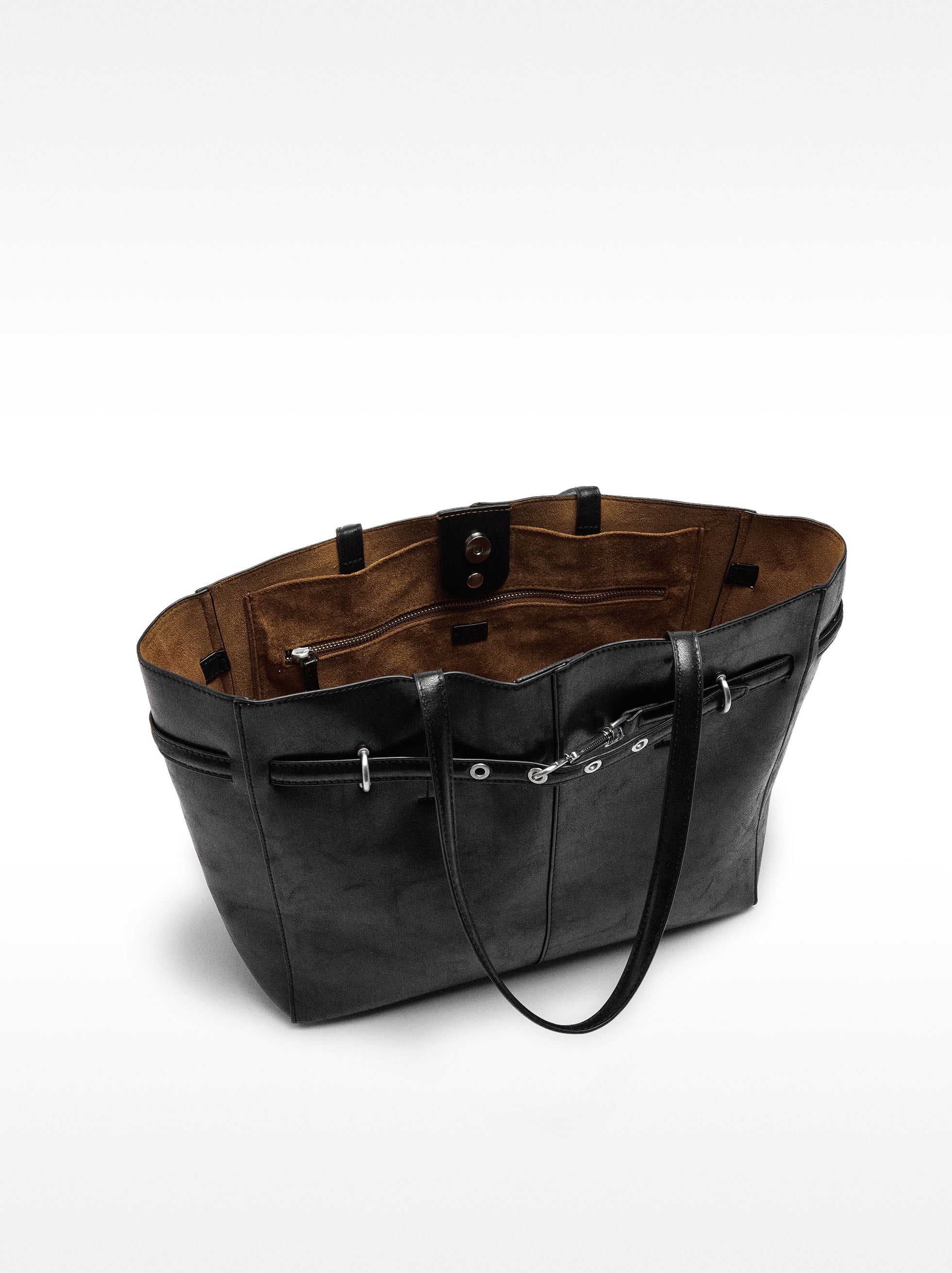 Bolso Shopper Efecto Craquelado