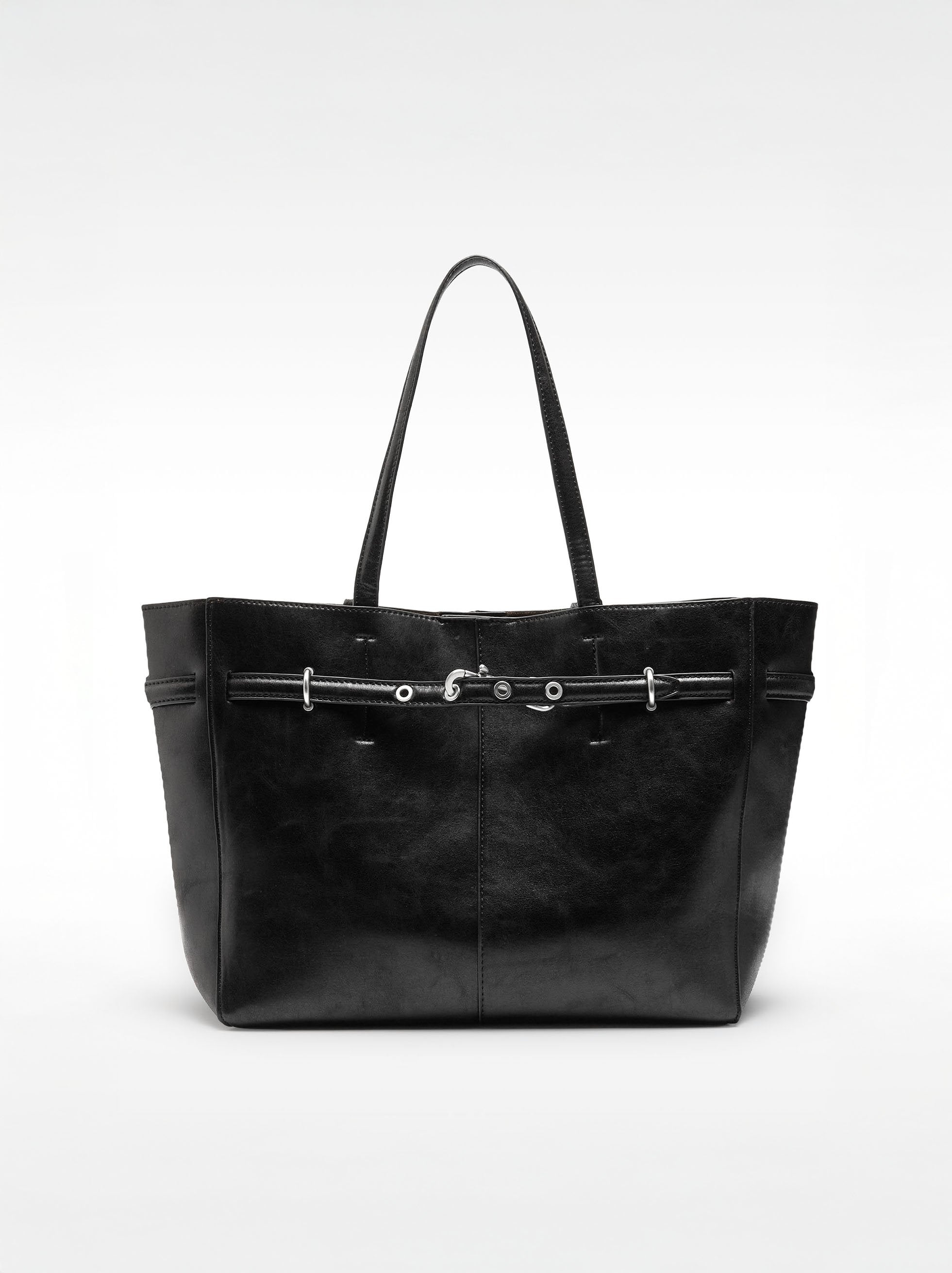 Bolso Shopper Efecto Craquelado