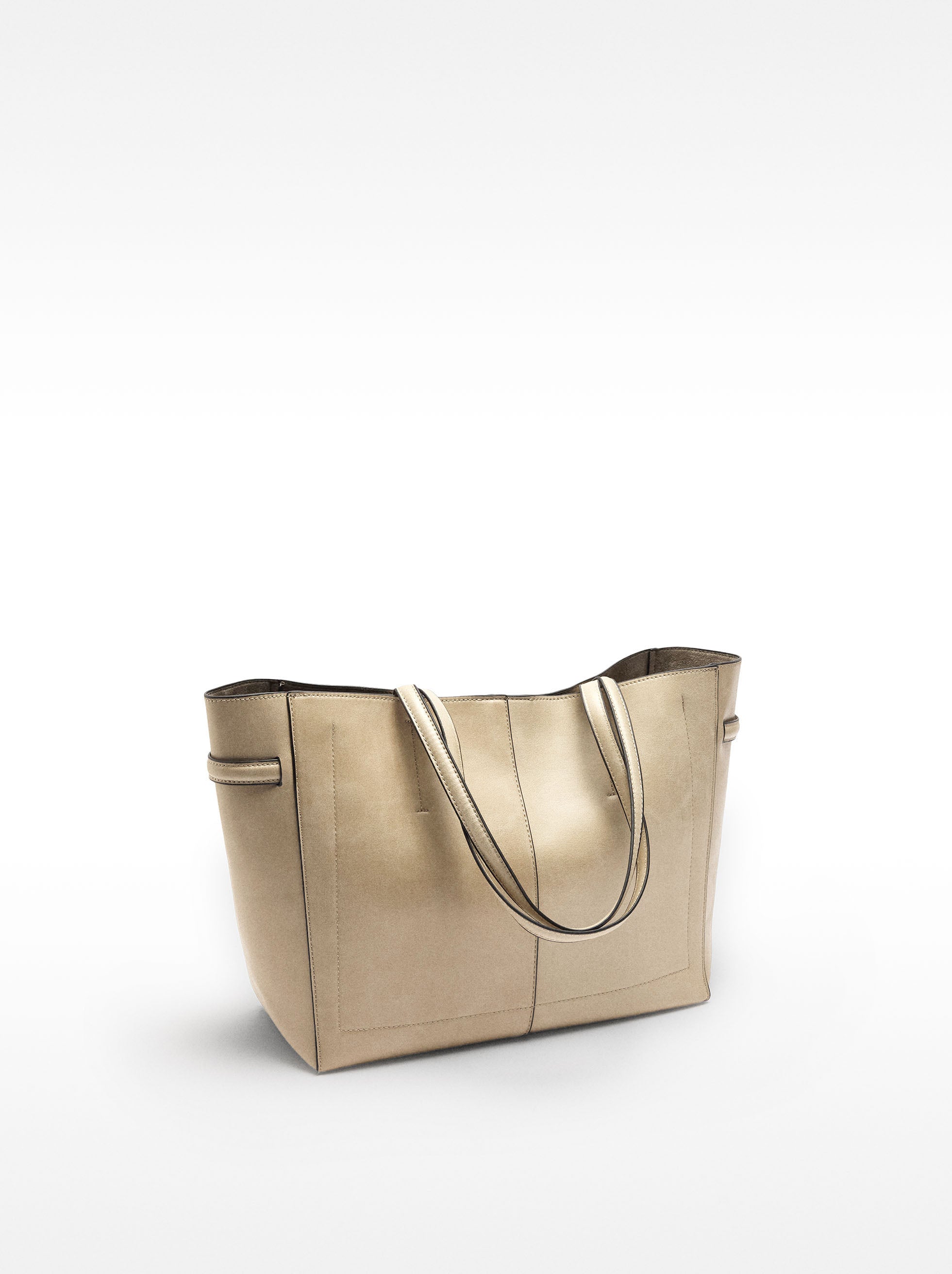 Bolso Shopper Efecto Craquelado