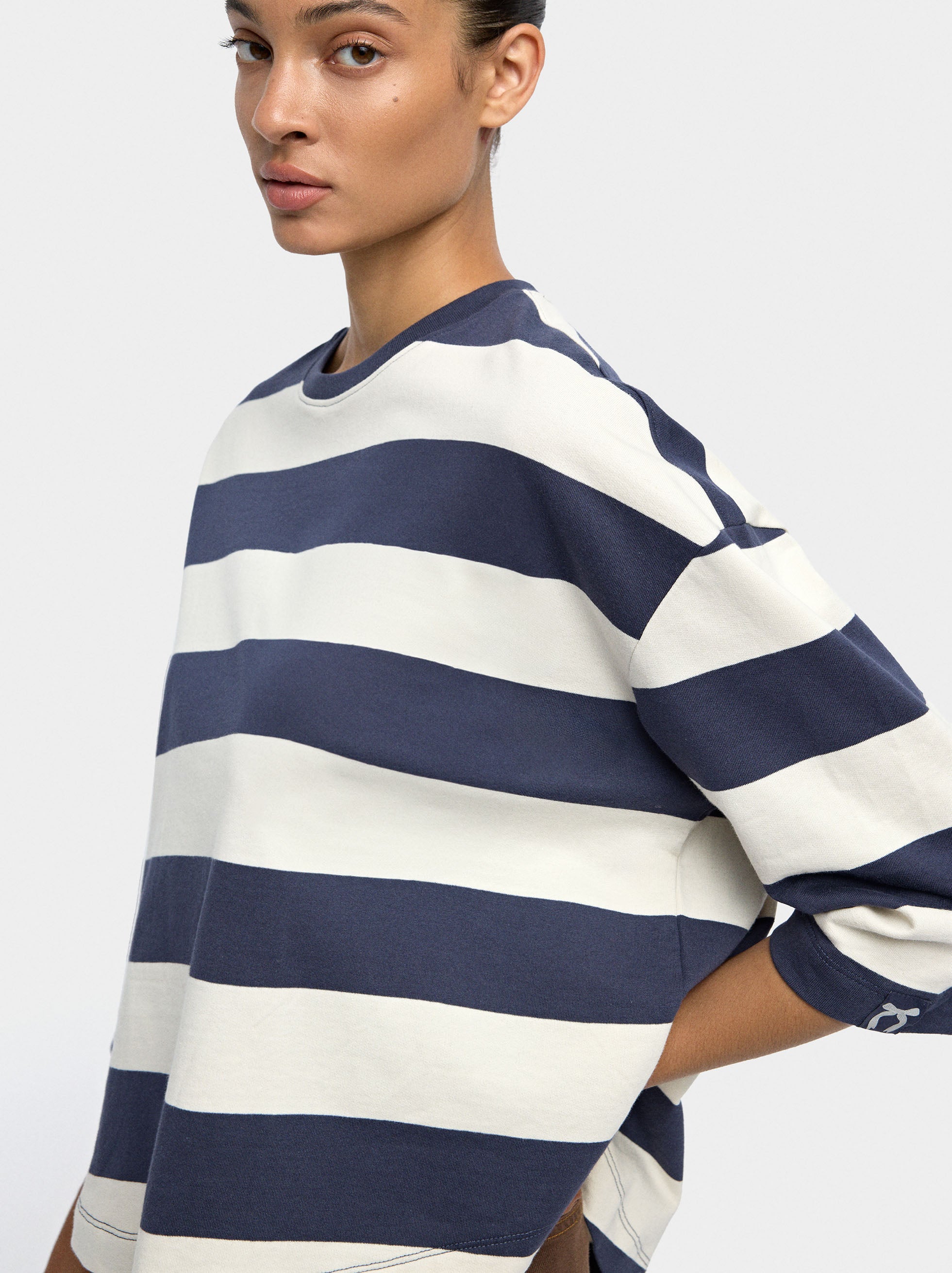 Camiseta A Rayas 100% Algodón