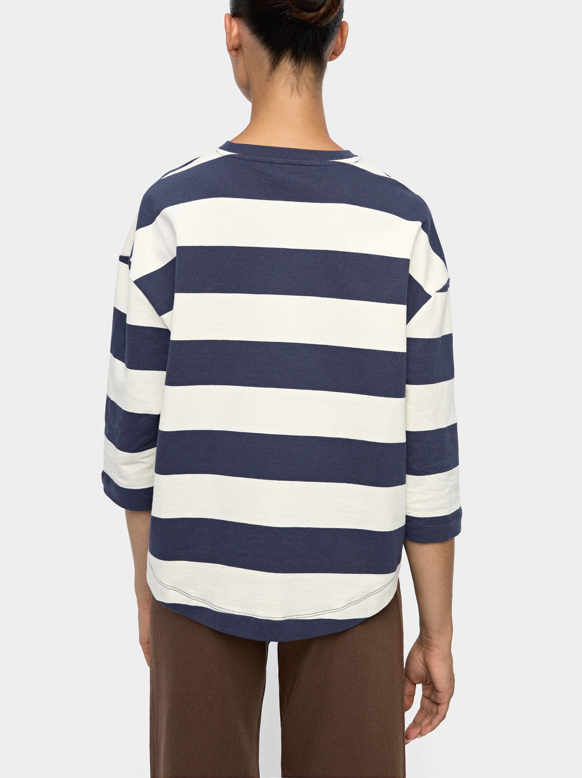 Camiseta A Rayas 100% Algodón