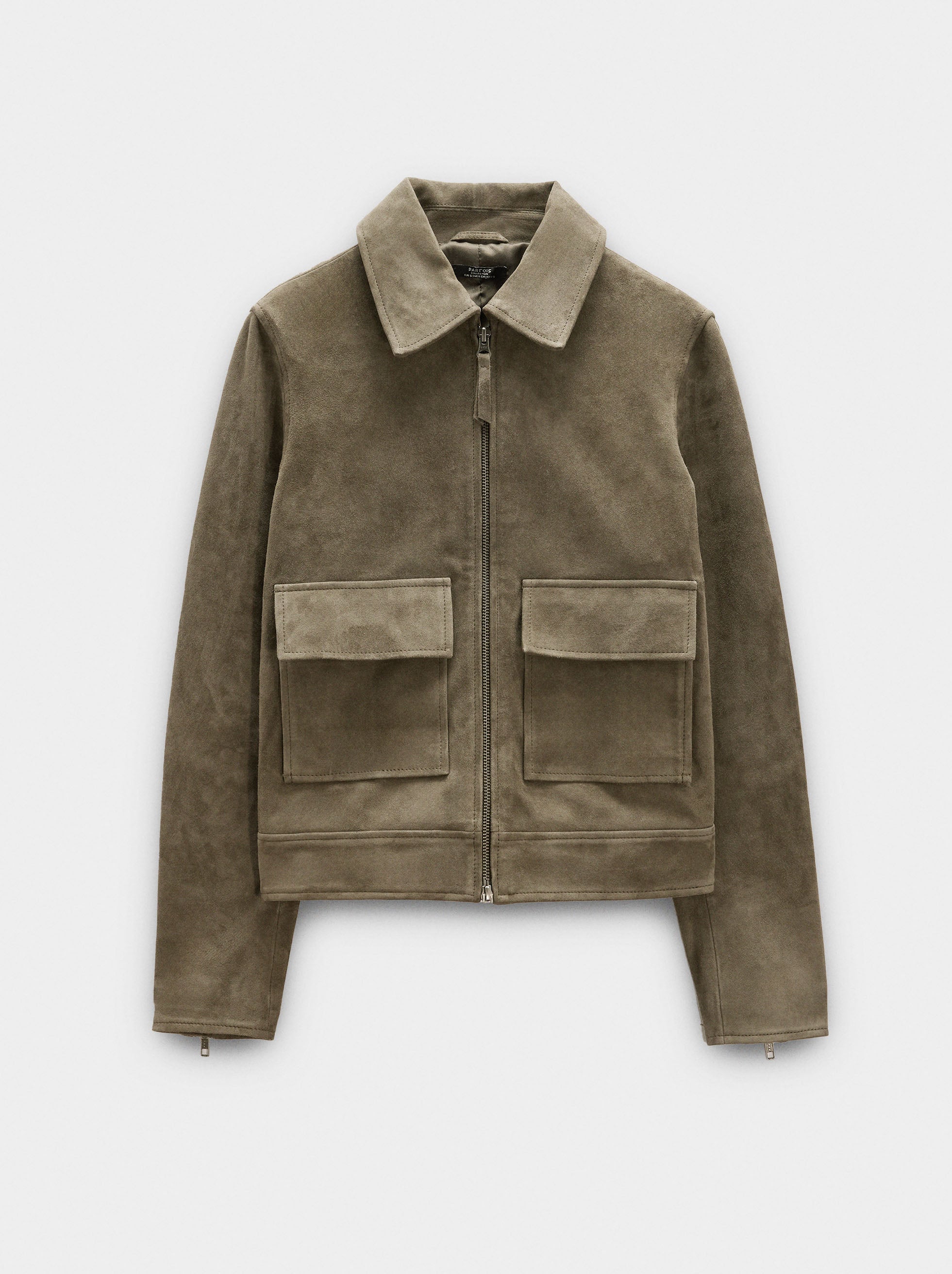 Chaqueta De Piel Con Cremallera