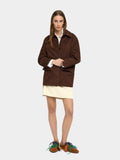 Chaqueta De Piel Con Bolsillos