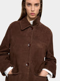 Chaqueta De Piel Con Bolsillos