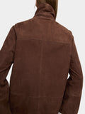 Chaqueta De Piel Con Bolsillos