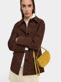 Chaqueta De Piel Con Bolsillos