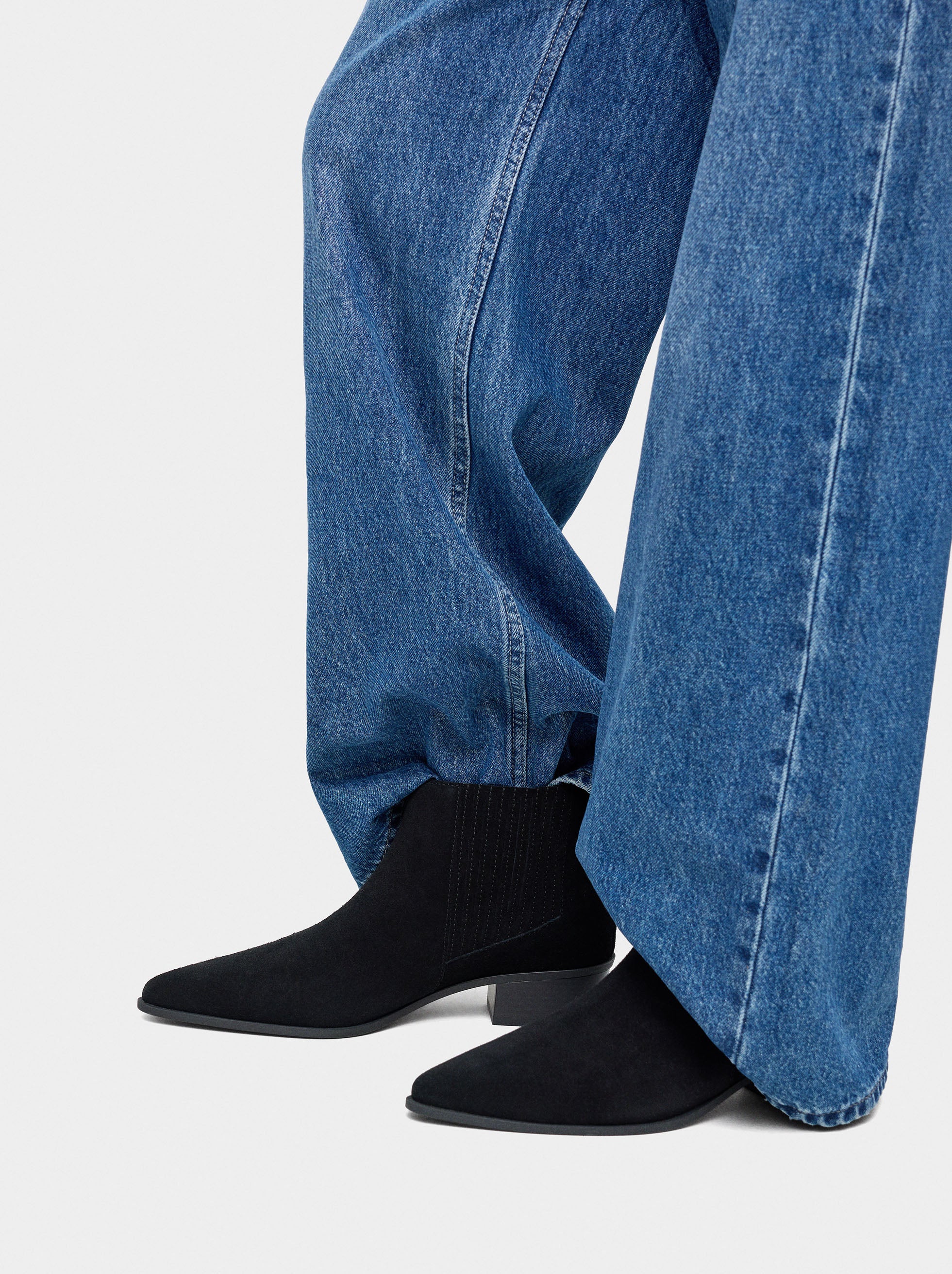 Botines De Piel Con Tacón