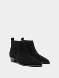 Botines De Piel Con Tacón