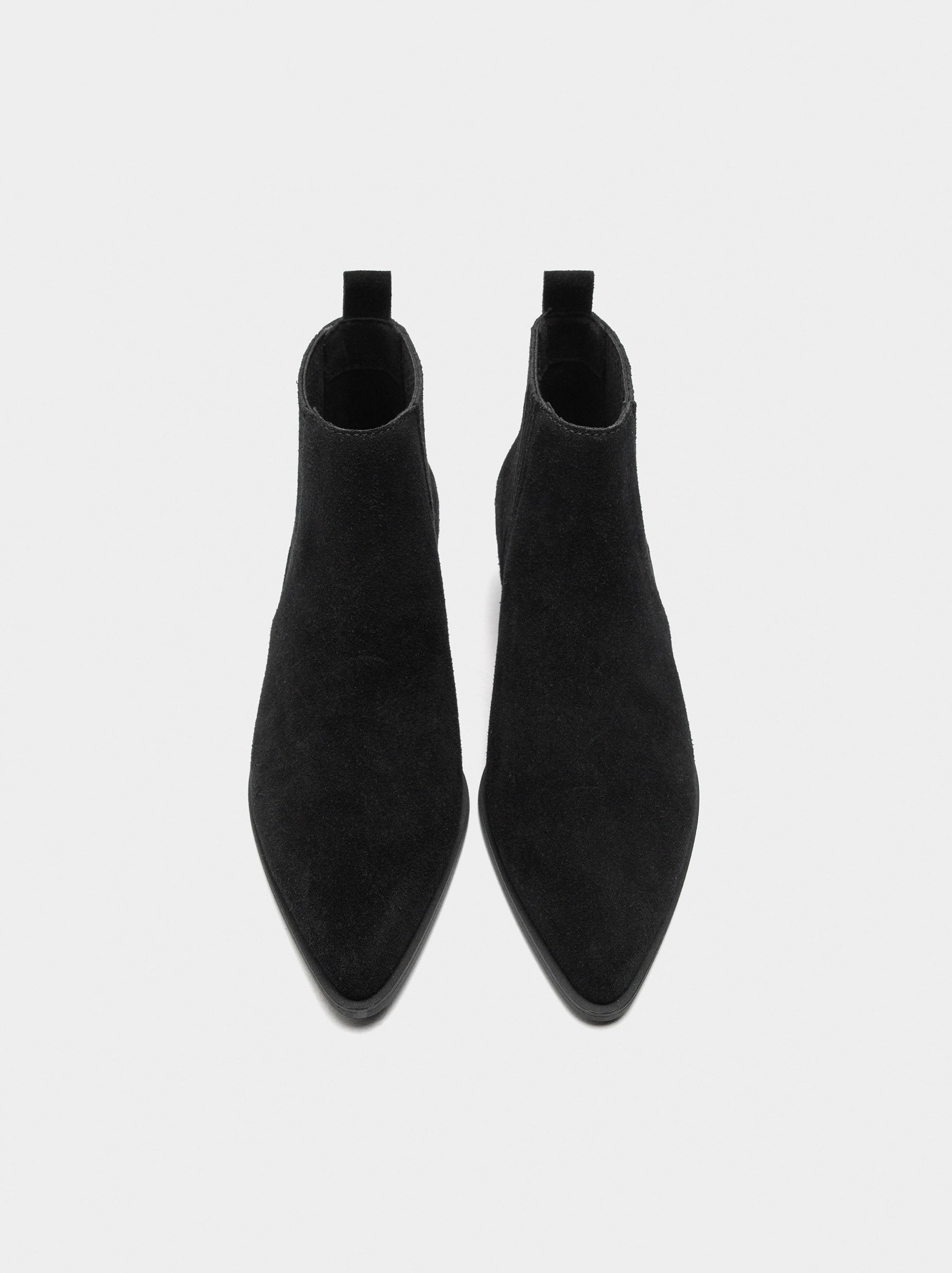 Botines De Piel Con Tacón