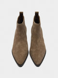 Botines De Piel Con Tacón
