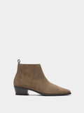 Botines De Piel Con Tacón