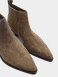 Botines De Piel Con Tacón