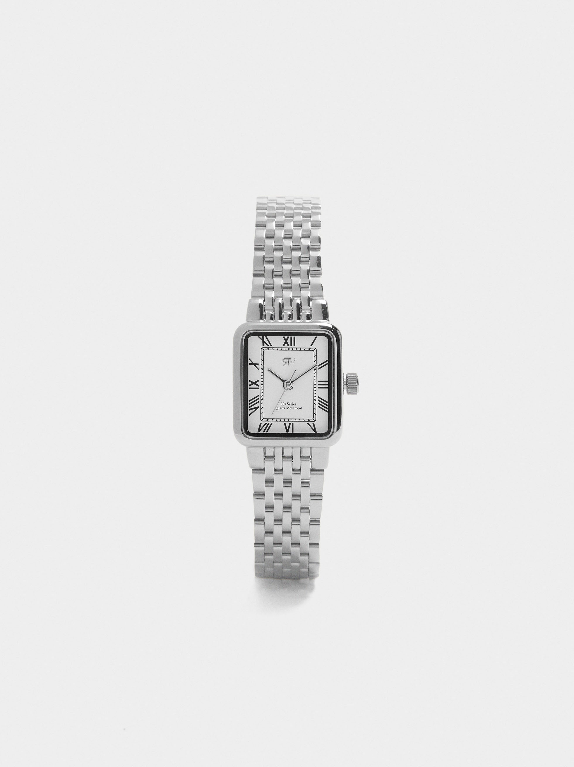 Reloj Rectangular Pulsera De Acero Inoxidable
