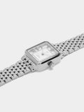 Reloj Rectangular Pulsera De Acero Inoxidable