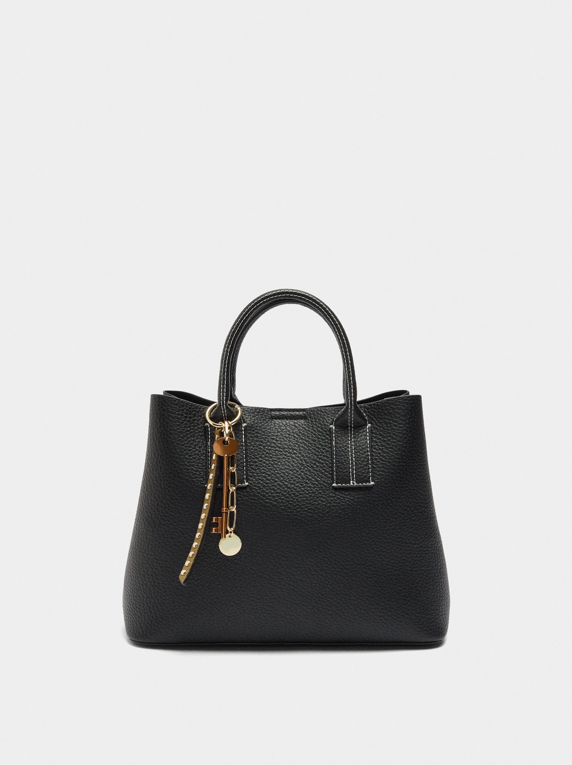Bolso Tote Con Textura
