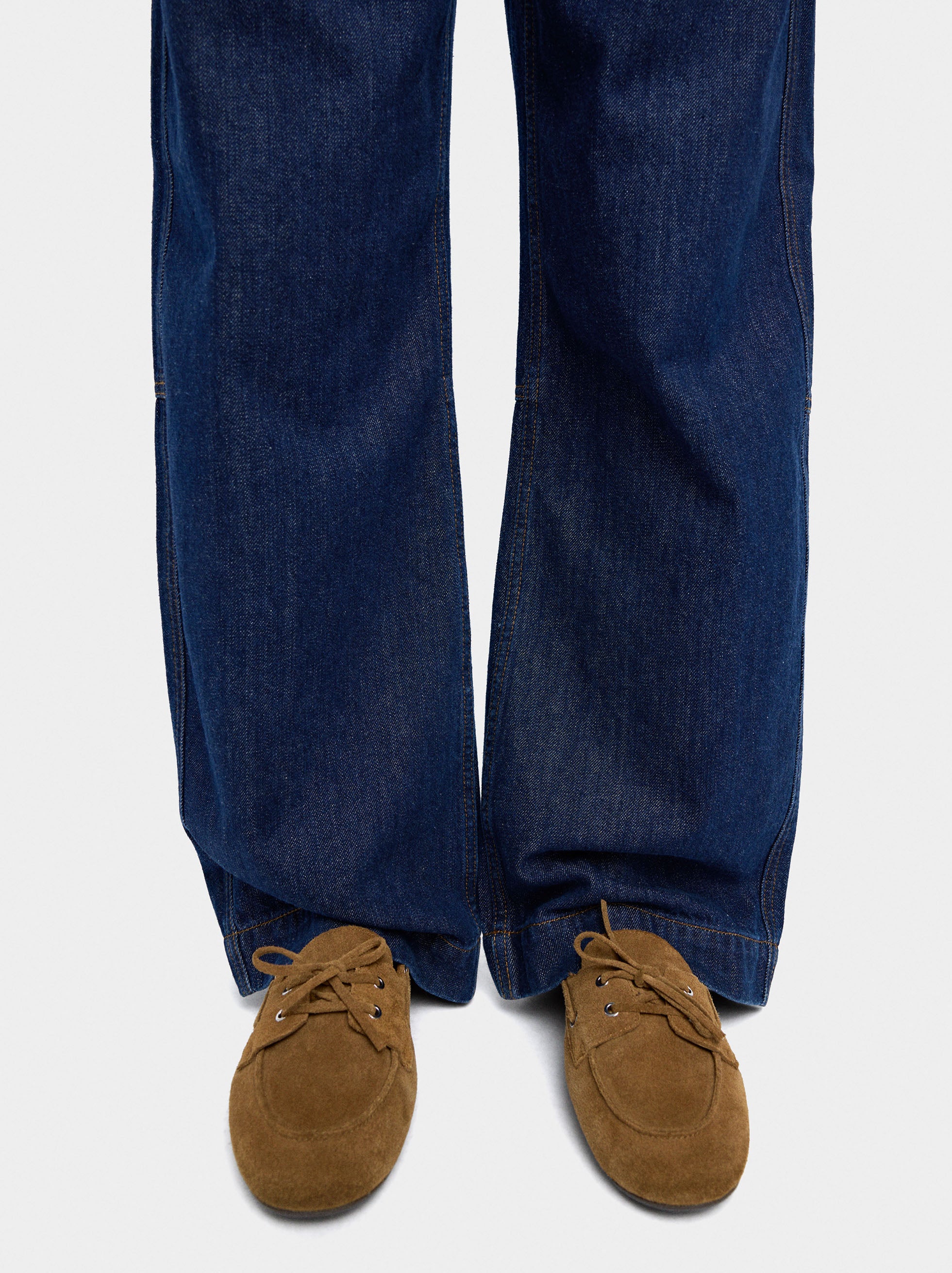 Mocasines De Piel Con Cordones