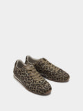 Zapatillas De Piel Estampado Animal