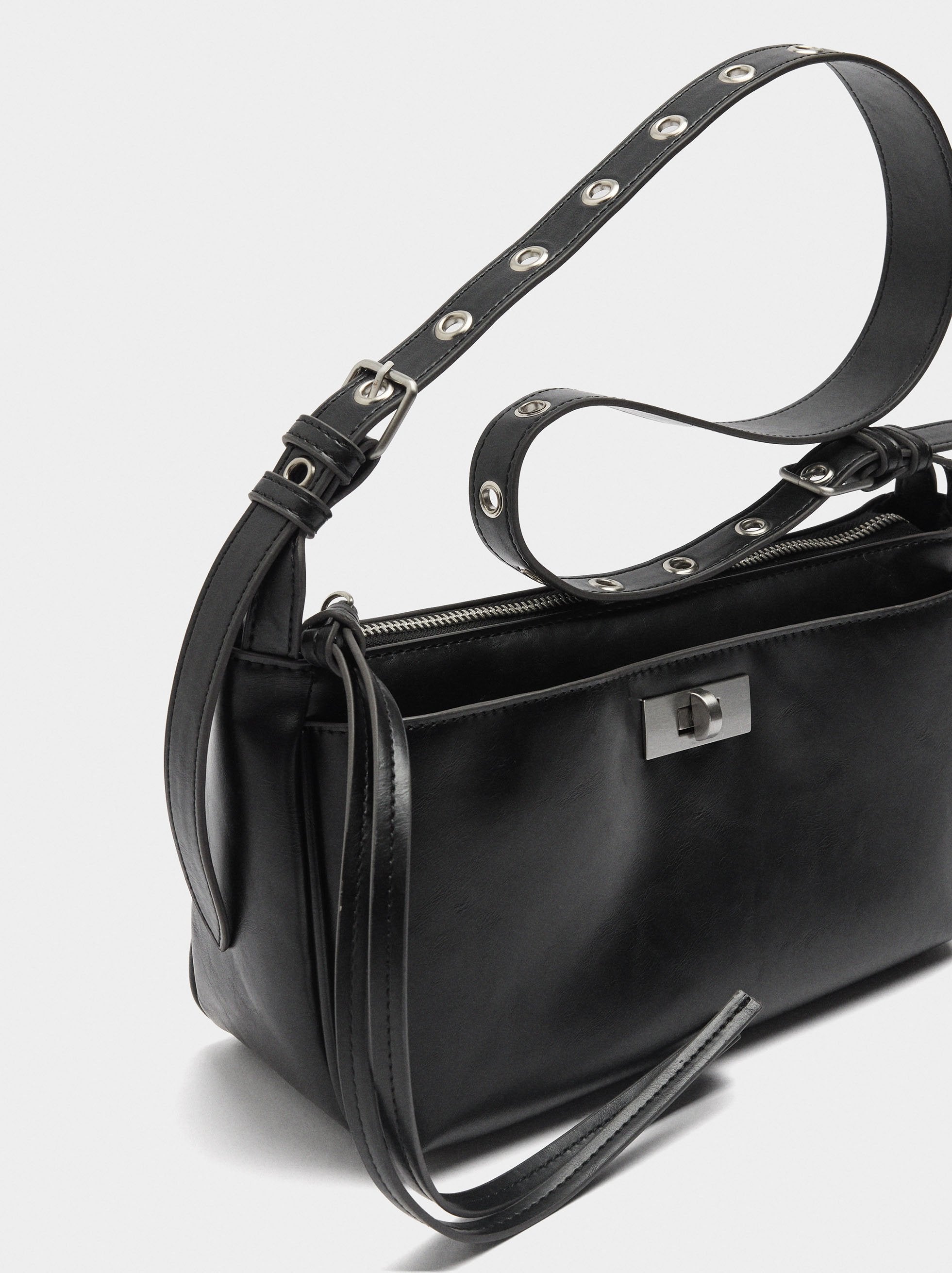 Bolso De Hombro Asa Con Tachuelas M